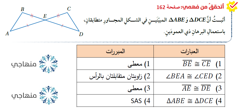 تطابق المثلثات